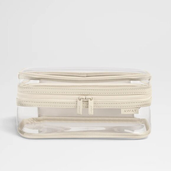 Brand NEW Away Luggage Clear Toiletry Bag in Color Salt White - Never Opened! - Picture 2 of 8